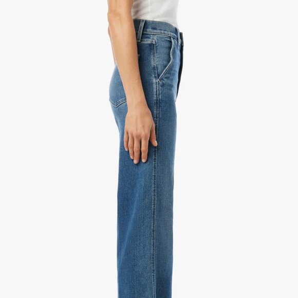 NEW JOE'S The Trixie Denim women Trousers With Wide Cuffs in medium wash 825 7t3 - Picture 4 of 9